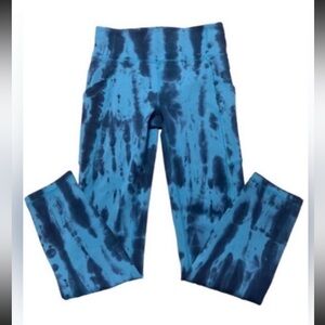 Lululemon Teal Tie Dyed Smoothing Leggings Size 4